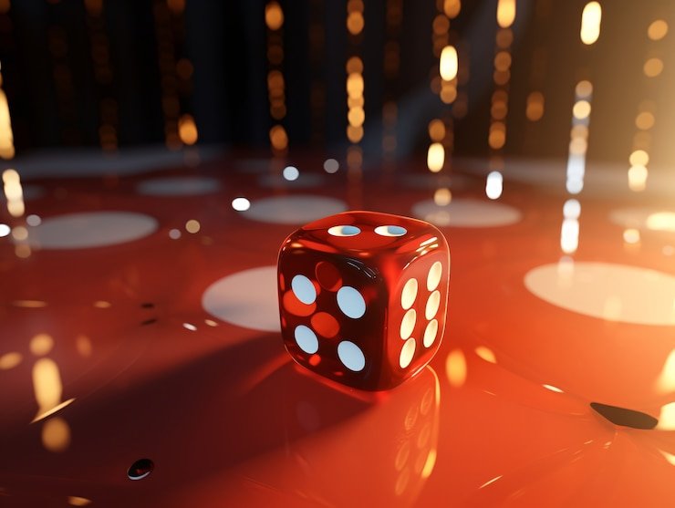 Tampilan dekat layar permainan slot dengan simbol wild dan scatter